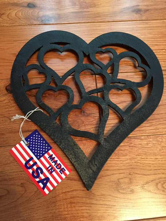 Heart Themed Steel Trivet - Northeast Country Store