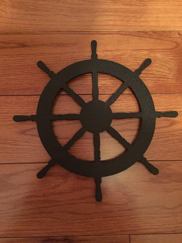 Ship Wheel Themed Steel Trivet - Northeast Country Store