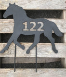 Horse Themed Custom Address Steel Yard Sign - Northeast Country Store