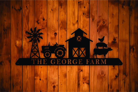 Personalized Farm Life Metal Wall Art Hanging - Northeast Country Store