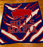 Buffalo Bills Mafia Zubaz Pattern Acrylic Throw Blanket