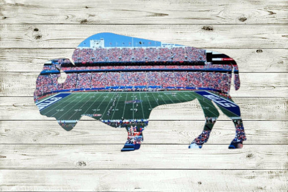 Buffalo Bills Day Sideline Stadium Metal Sign Wall Art - NFL Football Team Decor