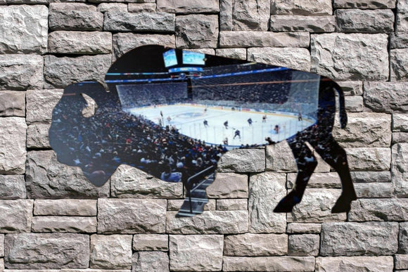 Buffalo Sabres Arena Corner Metal Sign Wall Art - NHL HockeyTeam Decor