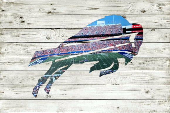 Buffalo Bills Day Side Stadium Metal Sign Wall Art - NFL Football Team Decor