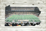 Pittsburgh Steelers Pennsylvania Night Sideline Stadium Metal Sign Wall Art - NFL Football Team Decor
