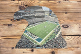 Philadelphia Eagles Night Sideline Stadium Metal Sign Wall Art - NFL Football Team Decor