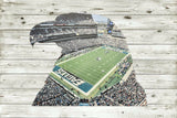 Philadelphia Eagles Night Sideline Stadium Metal Sign Wall Art - NFL Football Team Decor