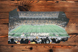 Pittsburgh Steelers Pennsylvania Night Sideline Stadium Metal Sign Wall Art - NFL Football Team Decor