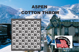 Aspen 100% Natural Cotton Throw Blanket