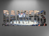 New York Rangers Text Arena Metal Sign Wall Art - NHL Hockey Team Decor
