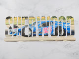 Custom Race Car Motorsports Photo Metal Text Sign Wall Art - Customize with your text and photo