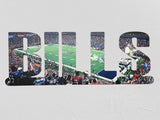 Buffalo Bills Text Metal Sign Wall Art - NFL Football Team Decor
