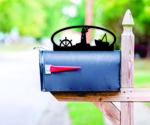 Nautical Themed Steel Mailbox Topper - Northeast Country Store
