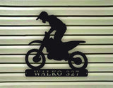Personalized Motocross Dirt Bike Metal Wall Art Hanging - Northeast Country Store