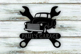 Personalized Vintage Truck Garage Sign Metal Wall Art Hanging - Northeast Country Store