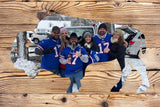 Buffalo Bills Tailgate Game Day Photo Metal Text Sign Wall Art - Use your own photo