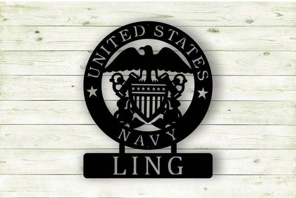 United States Navy Custom Sign